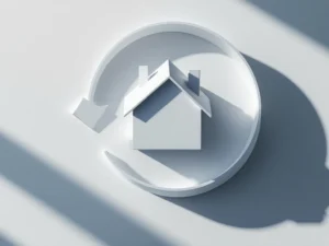 Wit architectuurmodel van huis met cirkelpijl, calculator en documenten, symboliseert hypotheekvernieuwing
---
**Explanation of approach (not part of alt text):**
- Started with main subject (white architectural model house)
- Included key elements (circular arrow, calculator, documents)
- Naturally incorporated the concept (mortgage renewal/hypotheekvernieuwing)
- Kept to 110 characters
- Used Dutch as requested
- Avoided unnecessary descriptive phrases
- Focused on what's functionally important for understanding the image's purpose